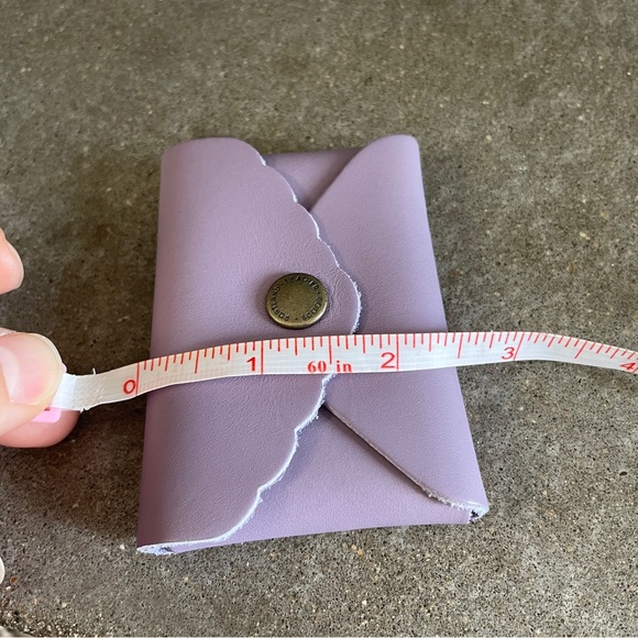 Lavender Daisy Wallet Portland Leather Coin Purse Card Holder Women’s Wallet NEW - Picture 6 of 6
